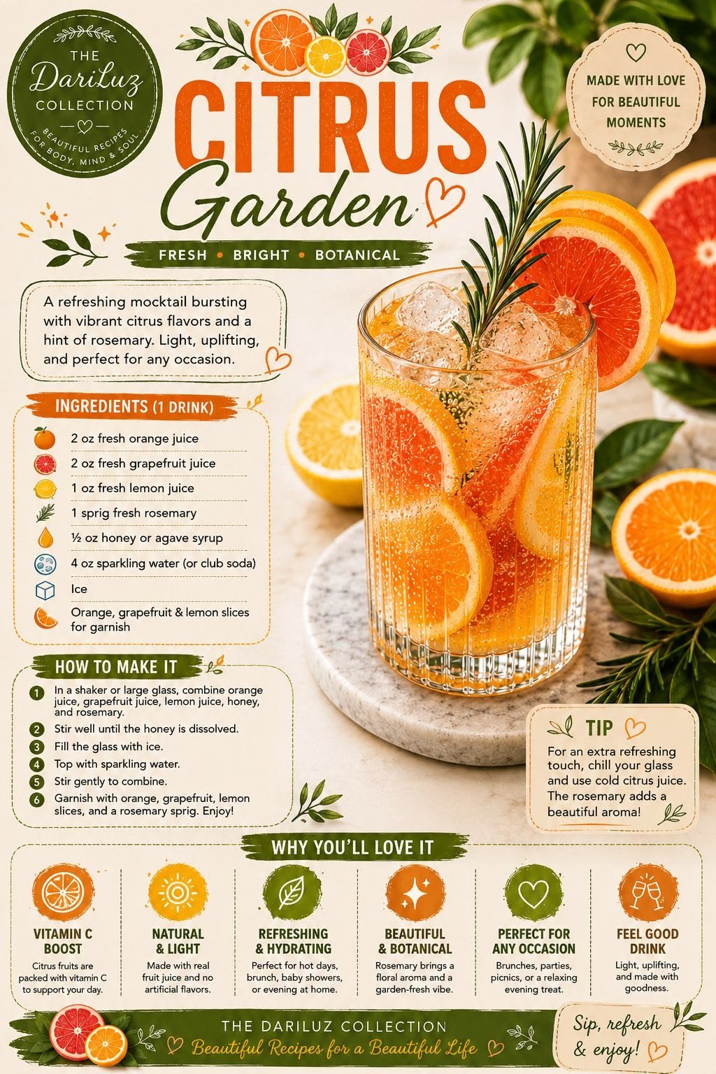 Fresh Citrus Mocktail Ideas Perfect for Parties and Gatherings