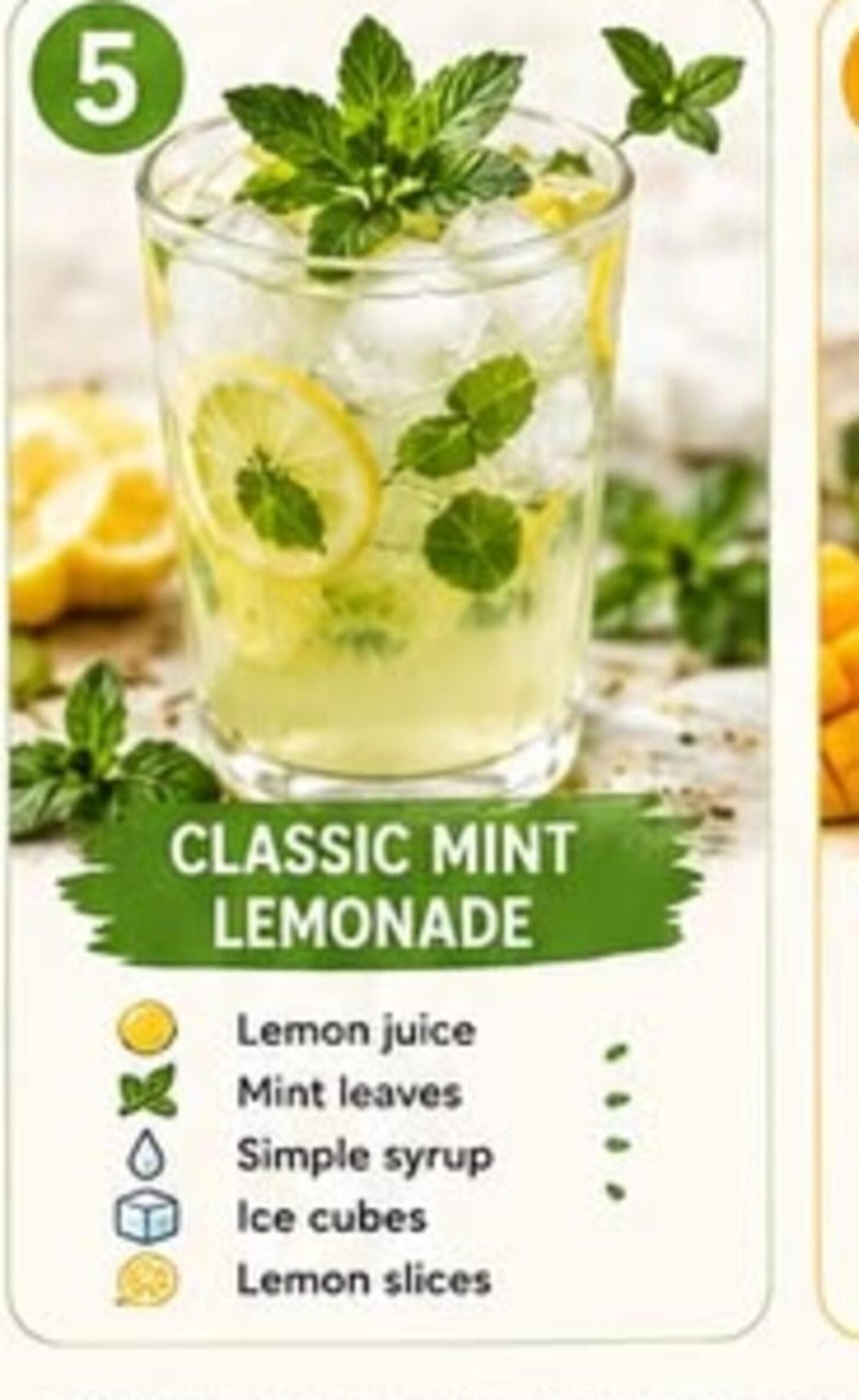 Classic mint lemonade recipe