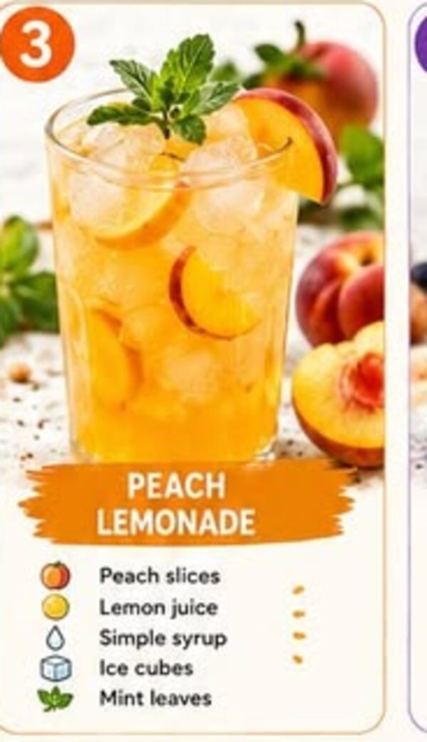 Fresh peach lemonade recipe