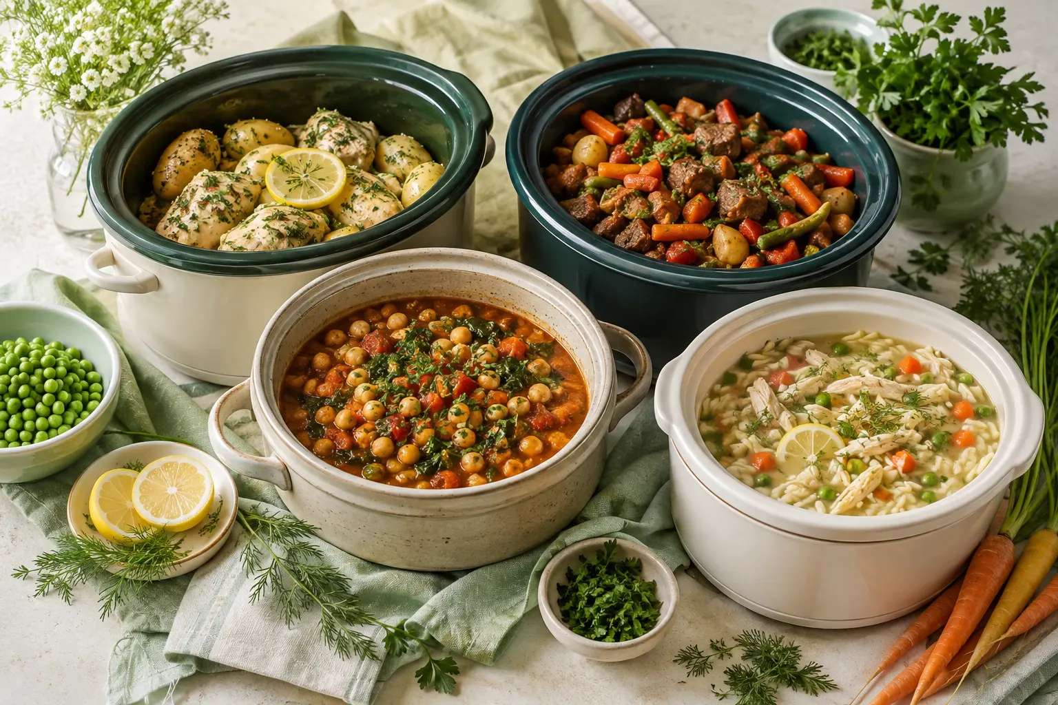 Spring Crockpot Recipes: 50 Easy Meal Prep Dinners