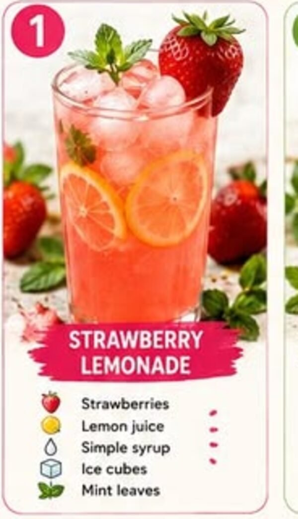 Fresh strawberry lemonade recipe