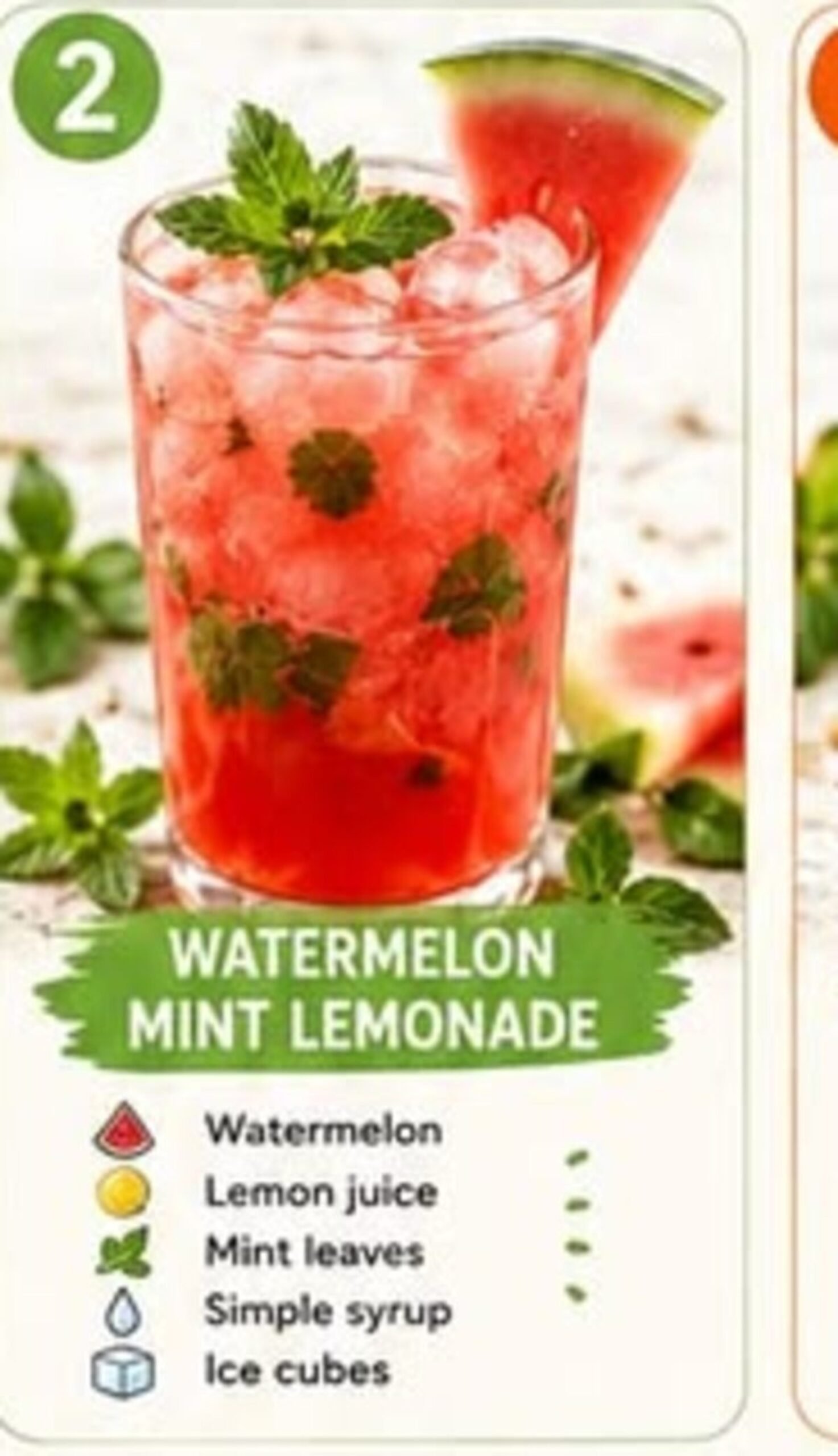 Watermelon mint lemonade recipe