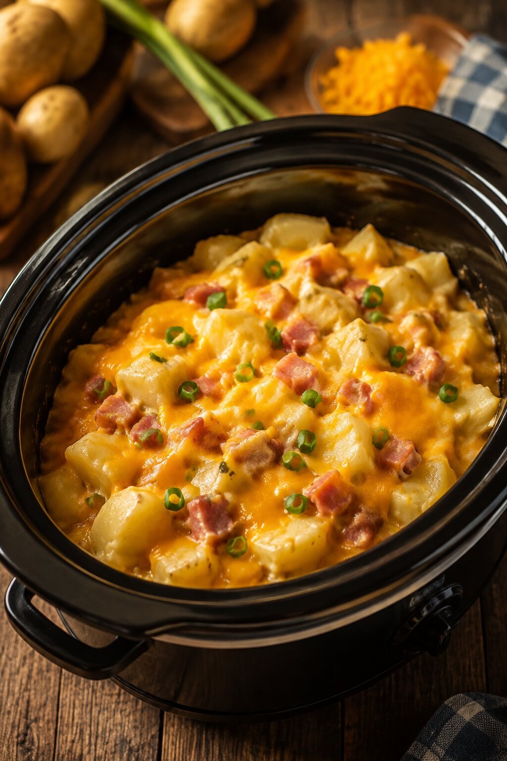 Cheesy Potatoes with Ham