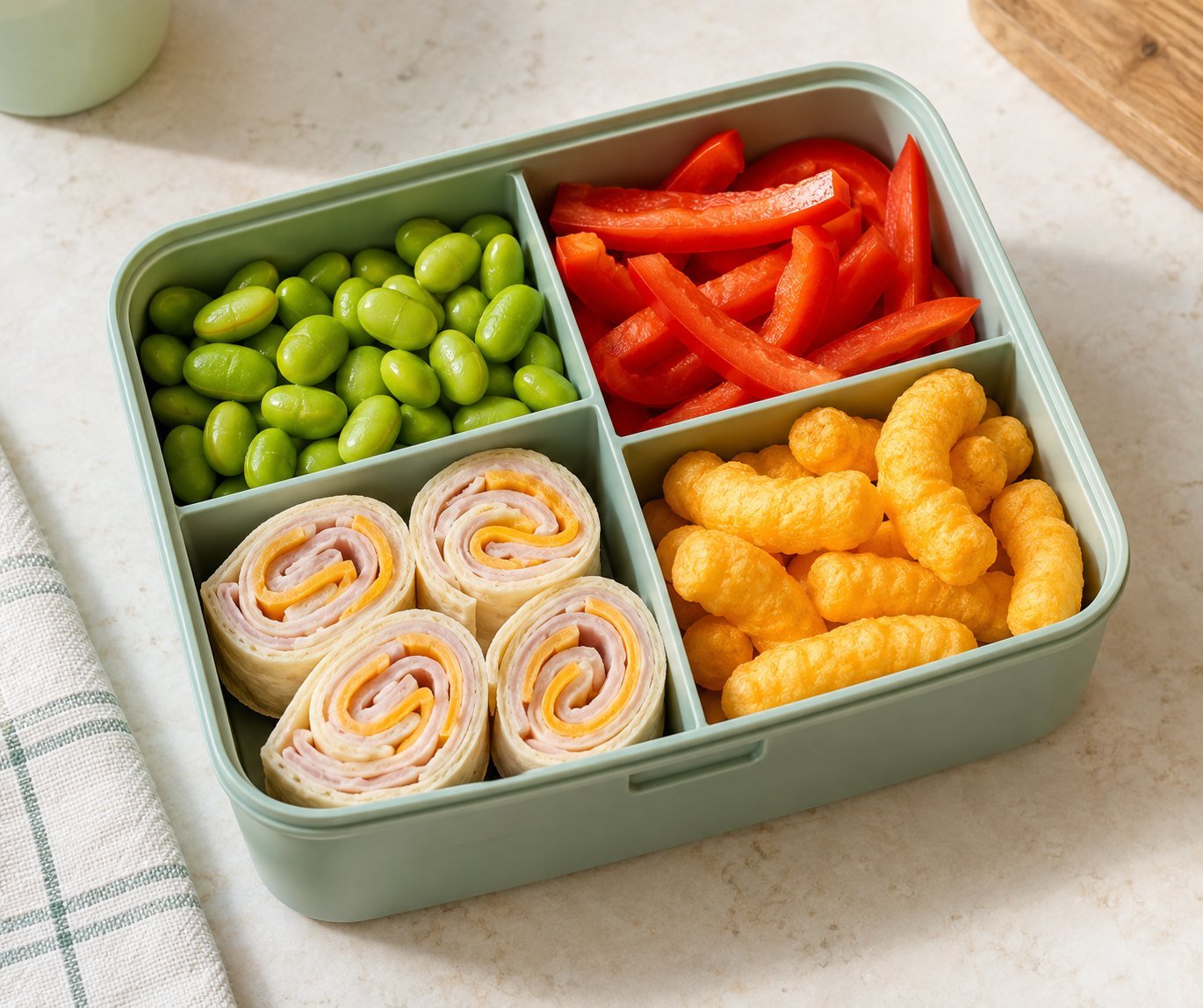 Protein Snack Box with Turkey Pinwheels